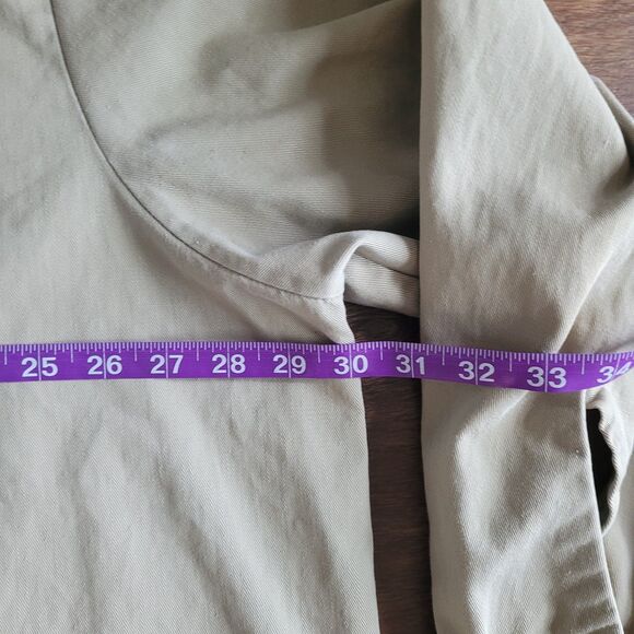 Vintage BB Brand Shirt Mens 20 2XL ? Khaki Twill Button Up Work Pockets USA Flaw - Picture 13 of 16